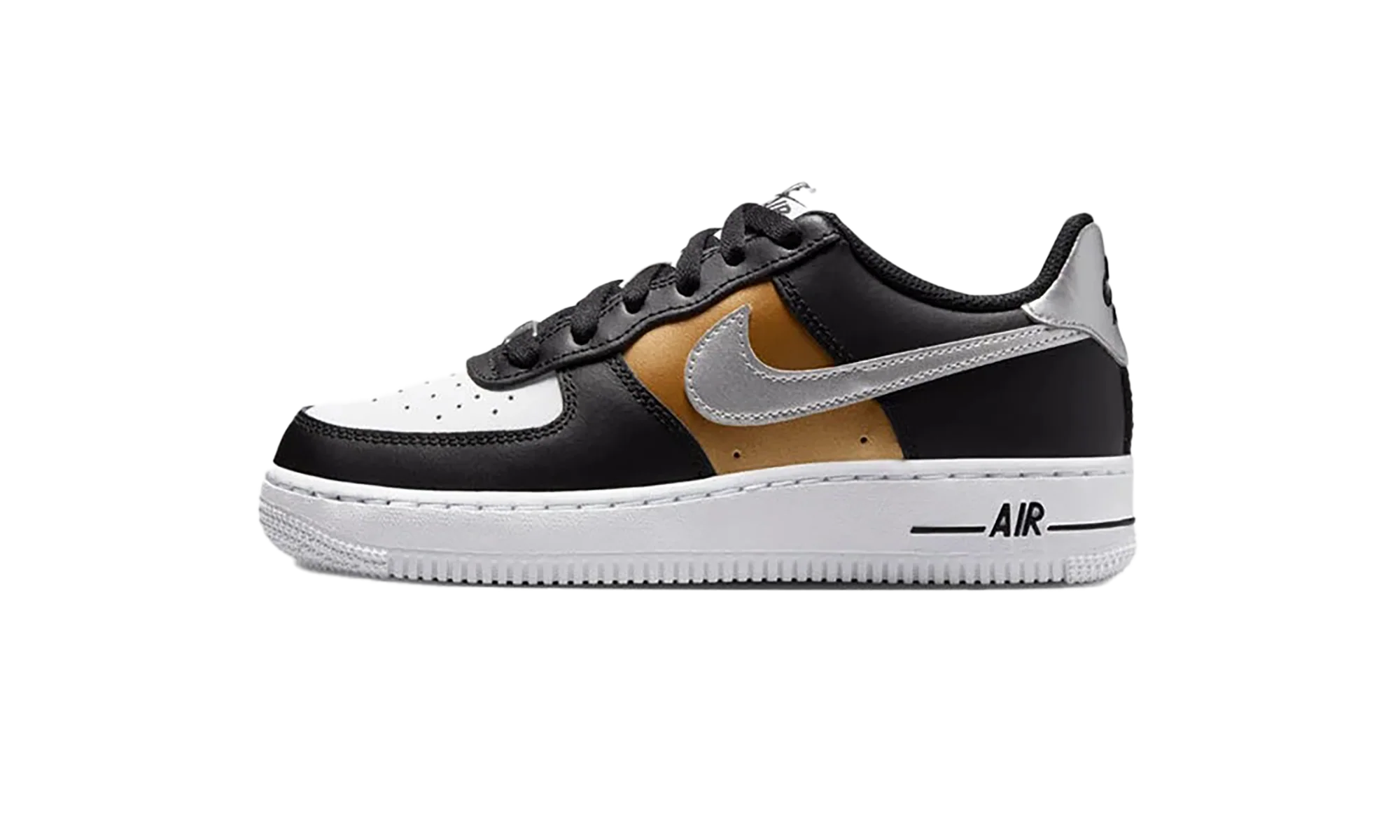 Air Force 1 Low GS Black Metallic Silver - Air Force 1 Low GS Black Metallic Silver - Jordan 1s - AIR Jordan 1