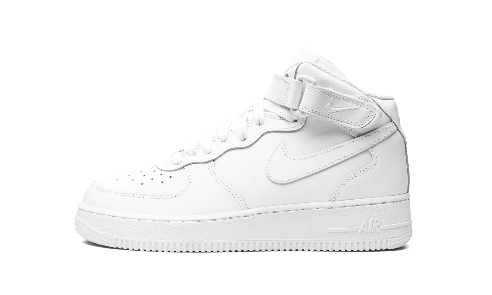Air Force 1 Mid GS Triple White - Air Force 1 Mid GS Triple White - Jordan 1s - AIR Jordan 1