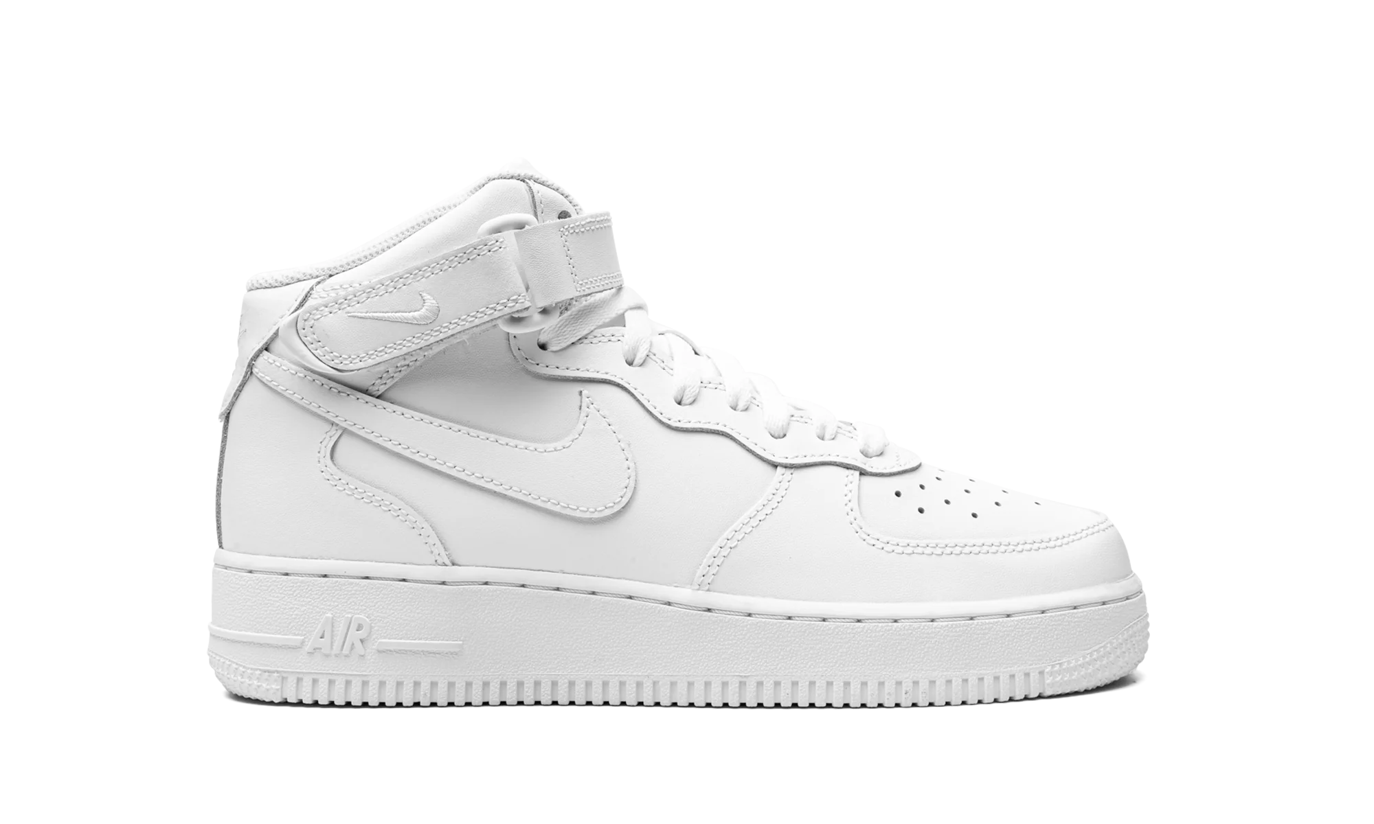Air Force 1 Mid GS Triple White - Air Force 1 Mid GS Triple White - Jordan 1s - AIR Jordan 1