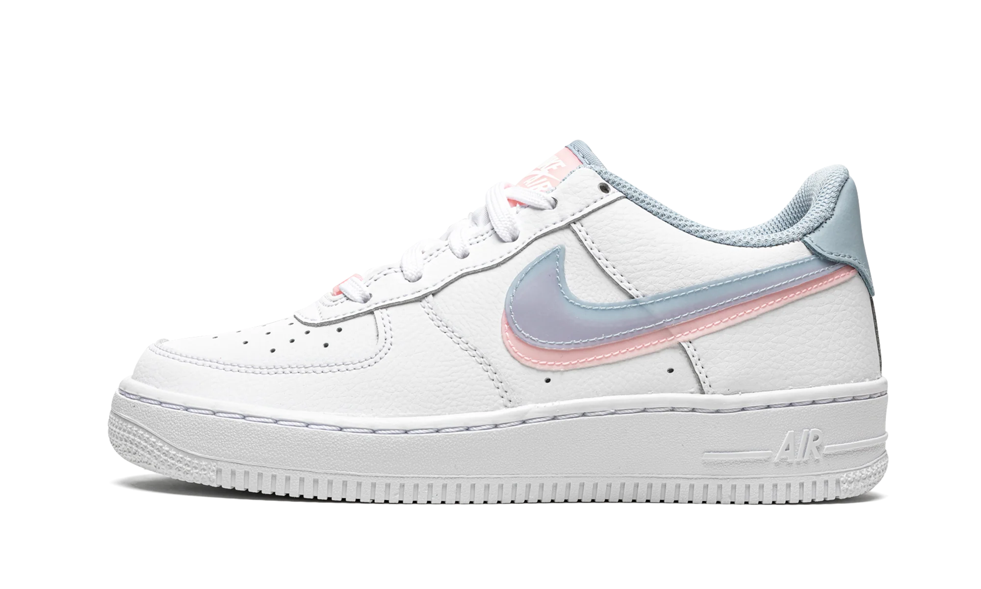 Air Force 1 LV8 GS Double Swoosh - White / Blue / Pink - Air Force 1 LV8 GS Double Swoosh - White / Blue / Pink - Jordan 1s - AIR Jordan 1