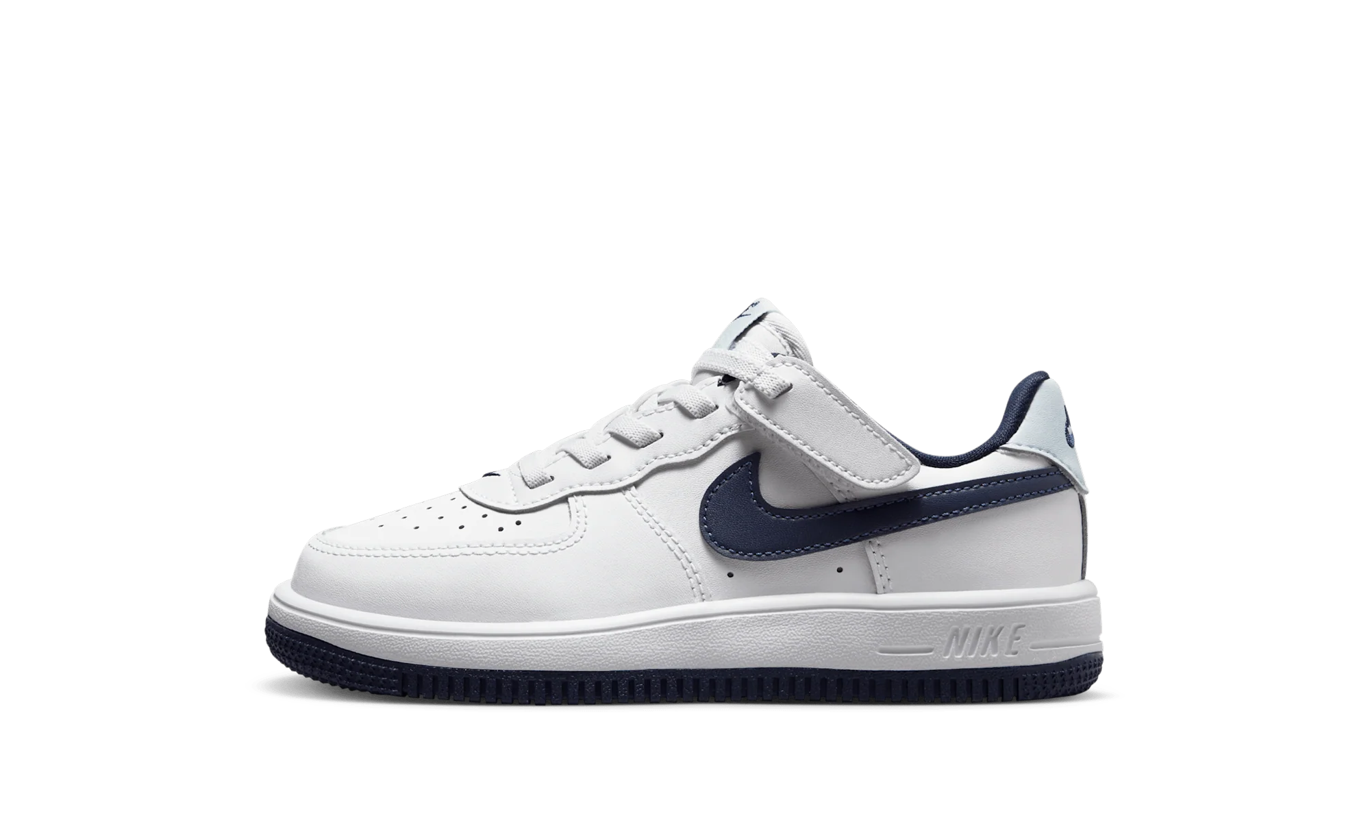 Force 1 Low EasyOn PS White Football Grey Midnight Navy - Force 1 Low EasyOn PS White Football Grey Midnight Navy - Jordan 1s - AIR Jordan 1