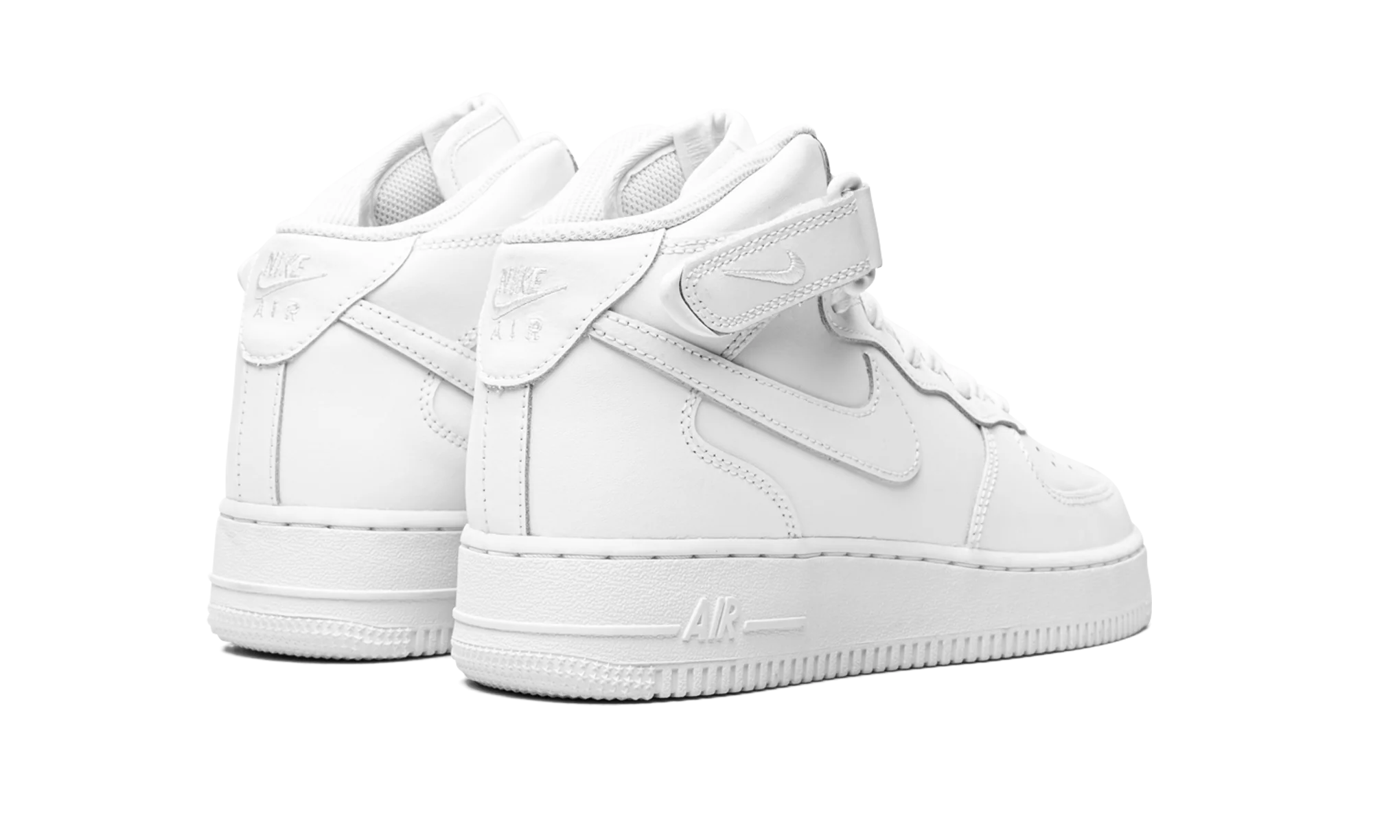 Air Force 1 Mid GS Triple White - Air Force 1 Mid GS Triple White - Jordan 1s - AIR Jordan 1