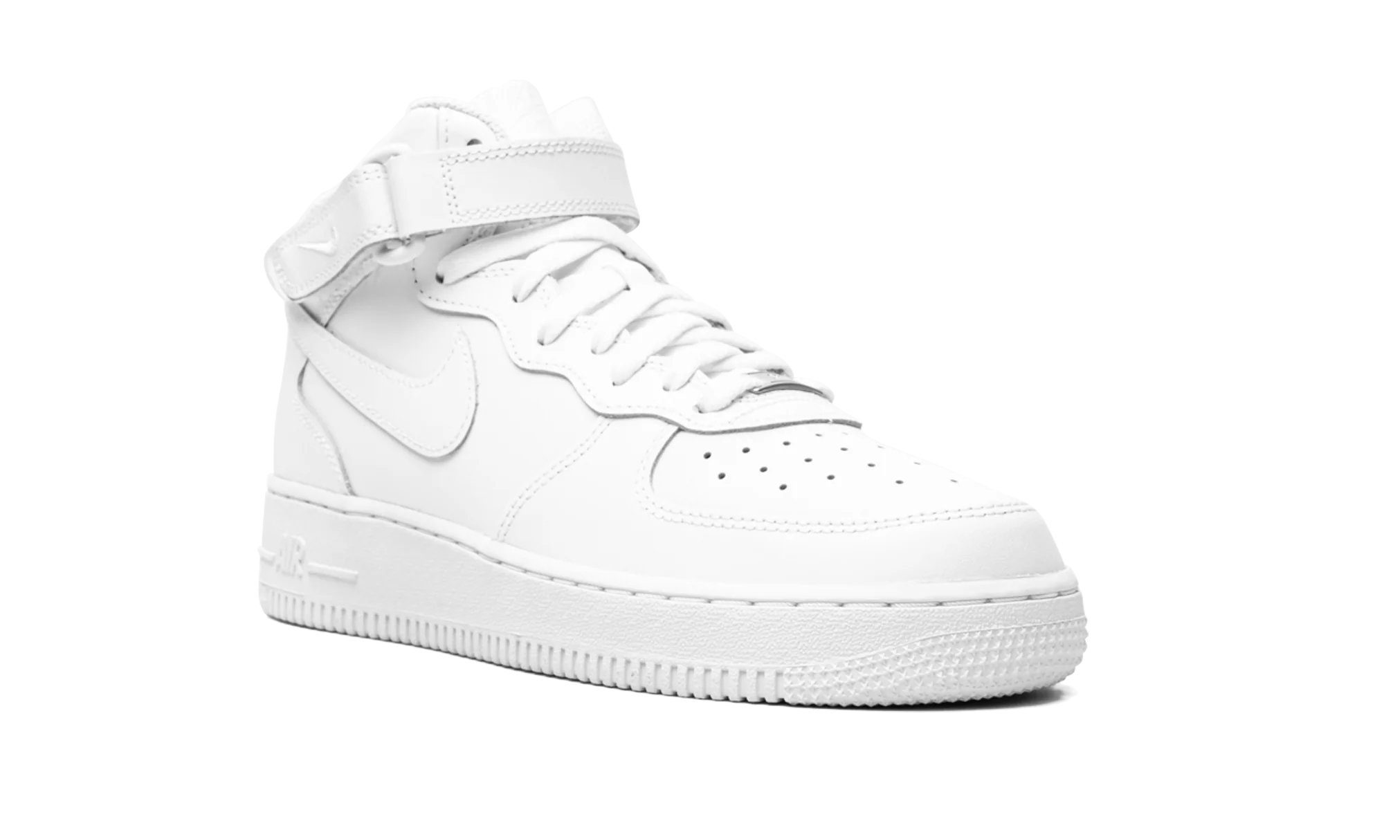 Air Force 1 Mid GS Triple White - Air Force 1 Mid GS Triple White - Jordan 1s - AIR Jordan 1
