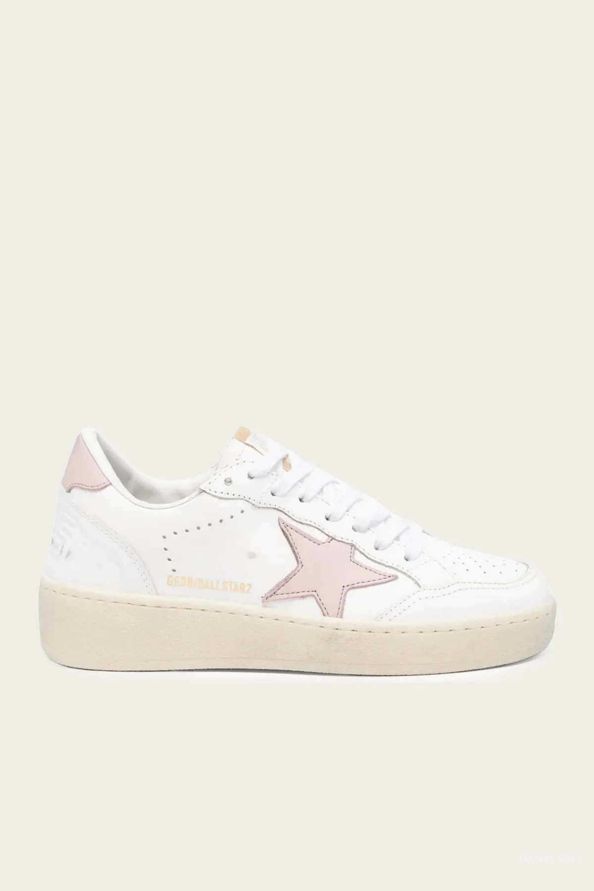 Ball-Star 2 White Pink Leather Sneaker - Ball-Star 2 White Pink Leather Sneaker - Jordan 1s - AIR Jordan 1