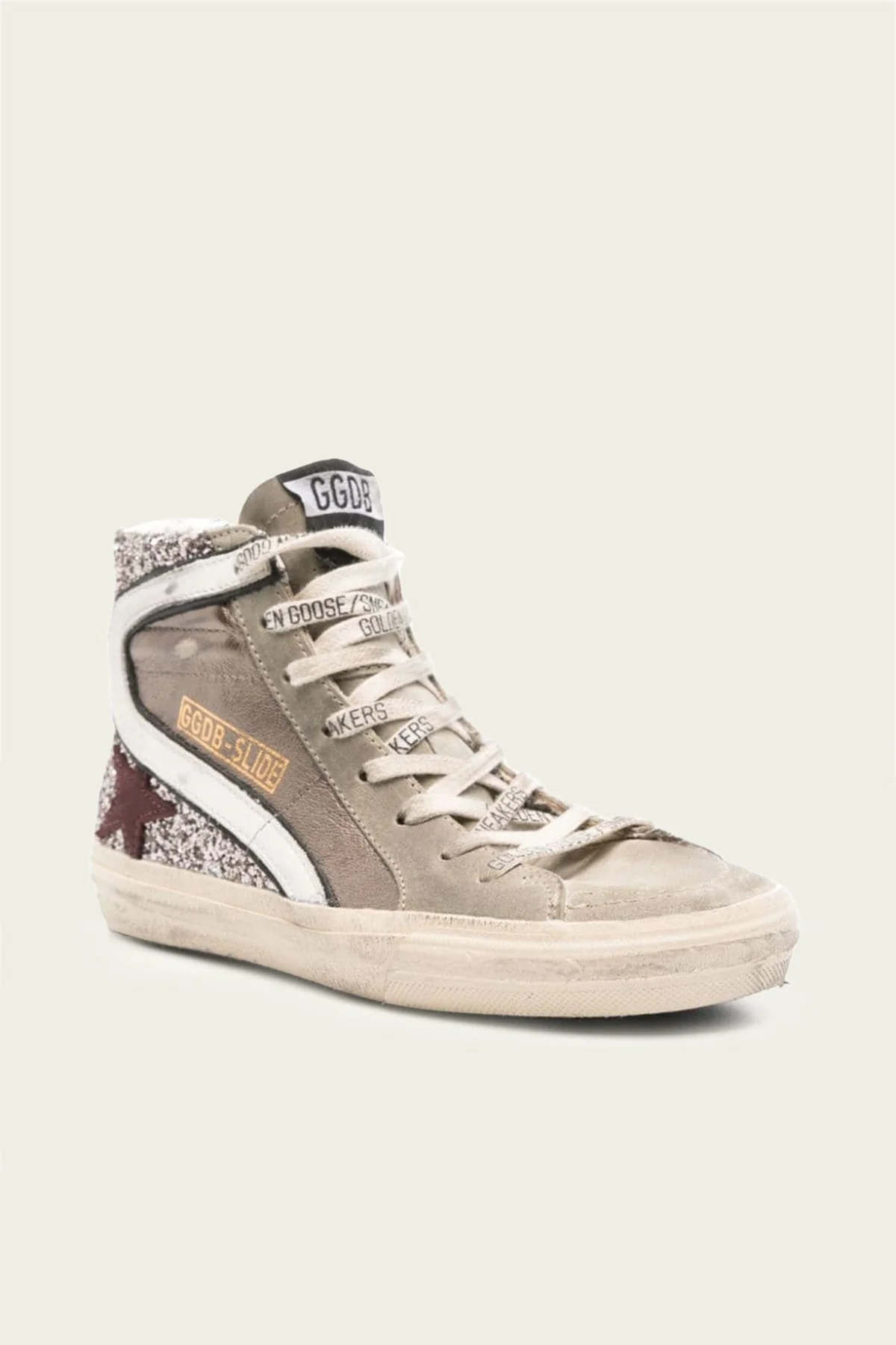 Slide Bronze and Silver Glitter Leather Sneaker - Slide Bronze and Silver Glitter Leather Sneaker - Jordan 1s - AIR Jordan 1
