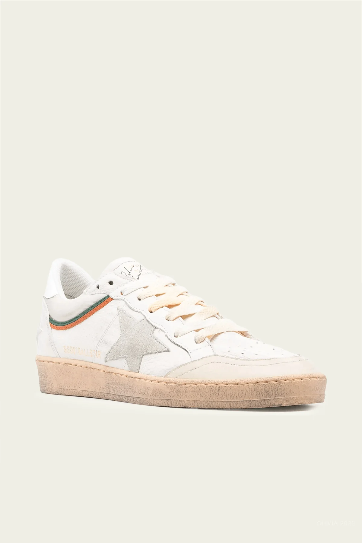 Ball-Star White Beige Men Leather Sneaker - Ball-Star White Beige Men Leather Sneaker - Jordan 1s - AIR Jordan 1