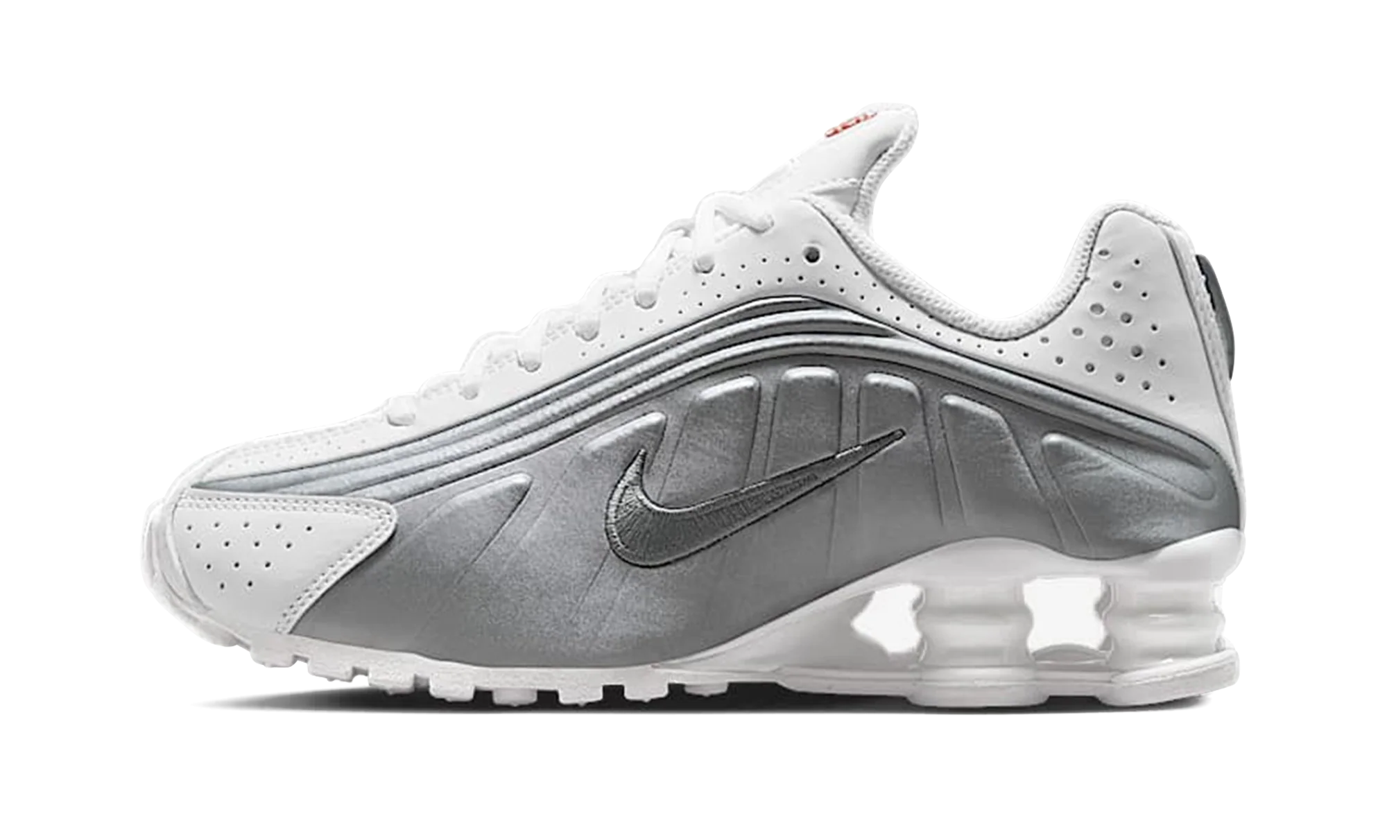 Shox R4 GS White Bright Crimson Metallic Silver - Shox R4 GS White Bright Crimson Metallic Silver - Jordan 1s - AIR Jordan 1