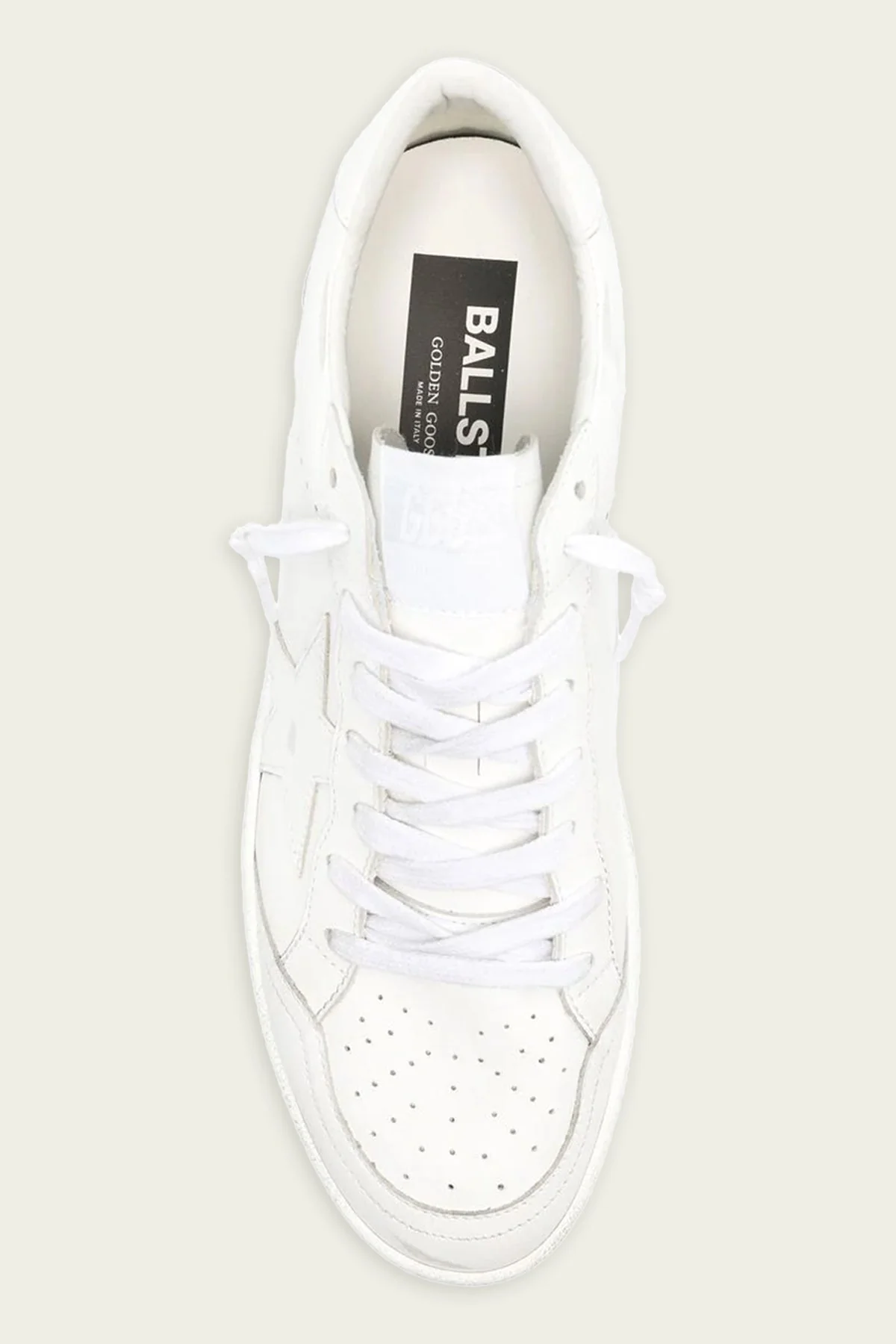 Ball-Star Optic White Leather Men Sneaker - Ball-Star Optic White Leather Men Sneaker - Jordan 1s - AIR Jordan 1