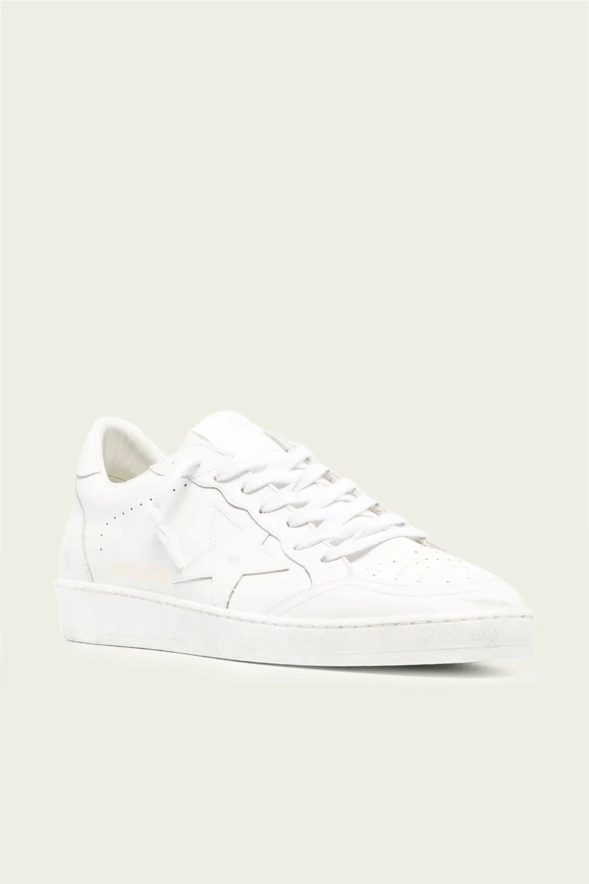 Ball-Star Optic White Leather Men Sneaker - Ball-Star Optic White Leather Men Sneaker - Jordan 1s - AIR Jordan 1