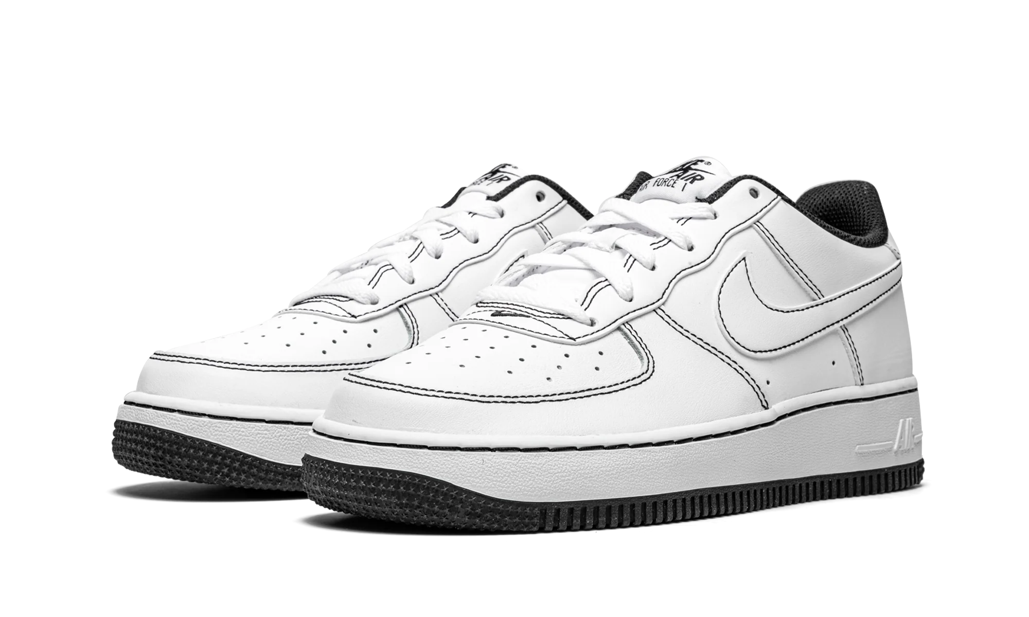 Air Force 1 Low '07 GS Contrast Stitching - White / Black - Air Force 1 Low '07 GS Contrast Stitching - White / Black - Jordan 1s - AIR Jordan 1