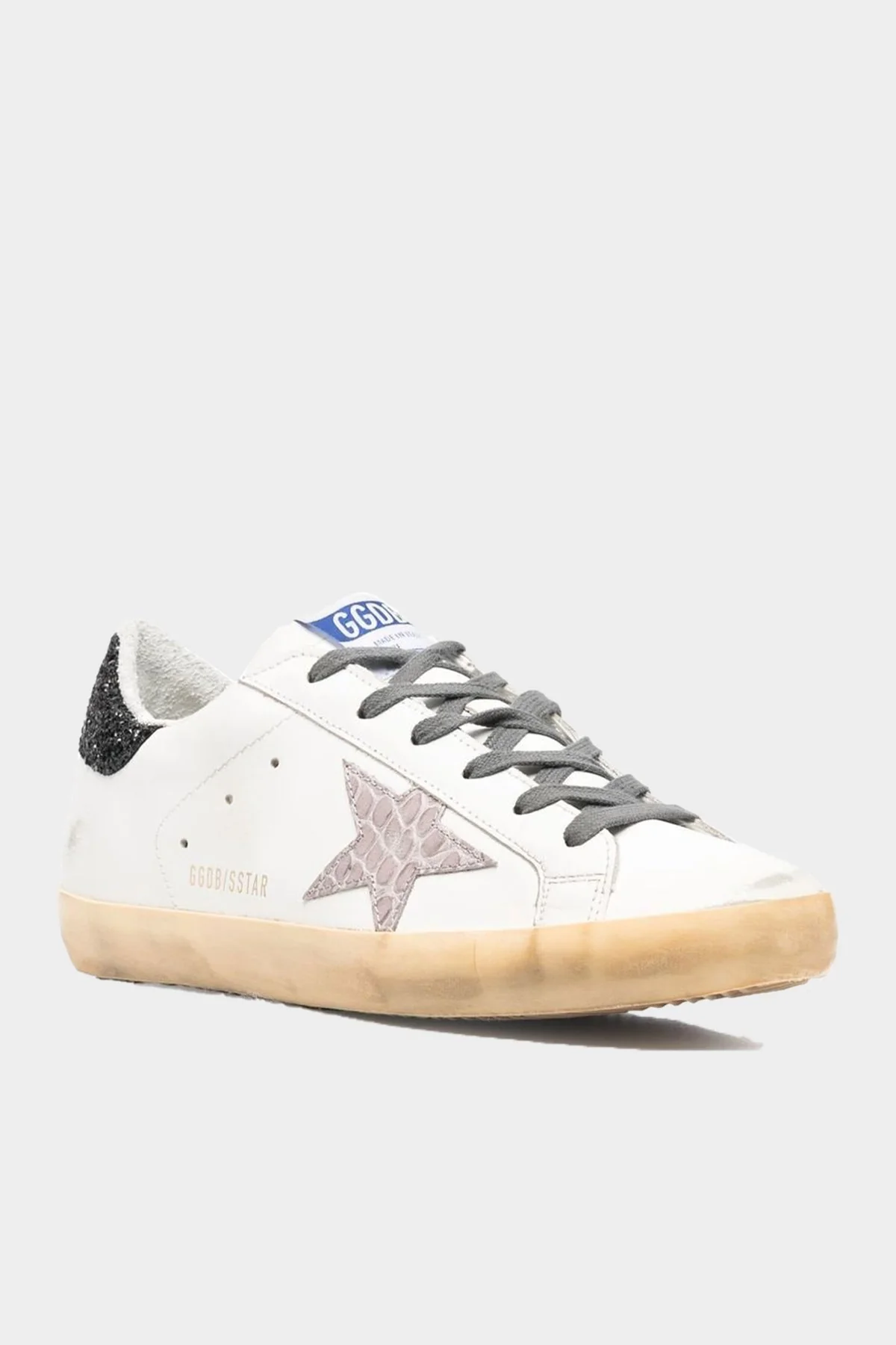 Super-Star Cocco Printed Star White Leather Sneaker - Super-Star Cocco Printed Star White Leather Sneaker - Jordan 1s - AIR Jordan 1