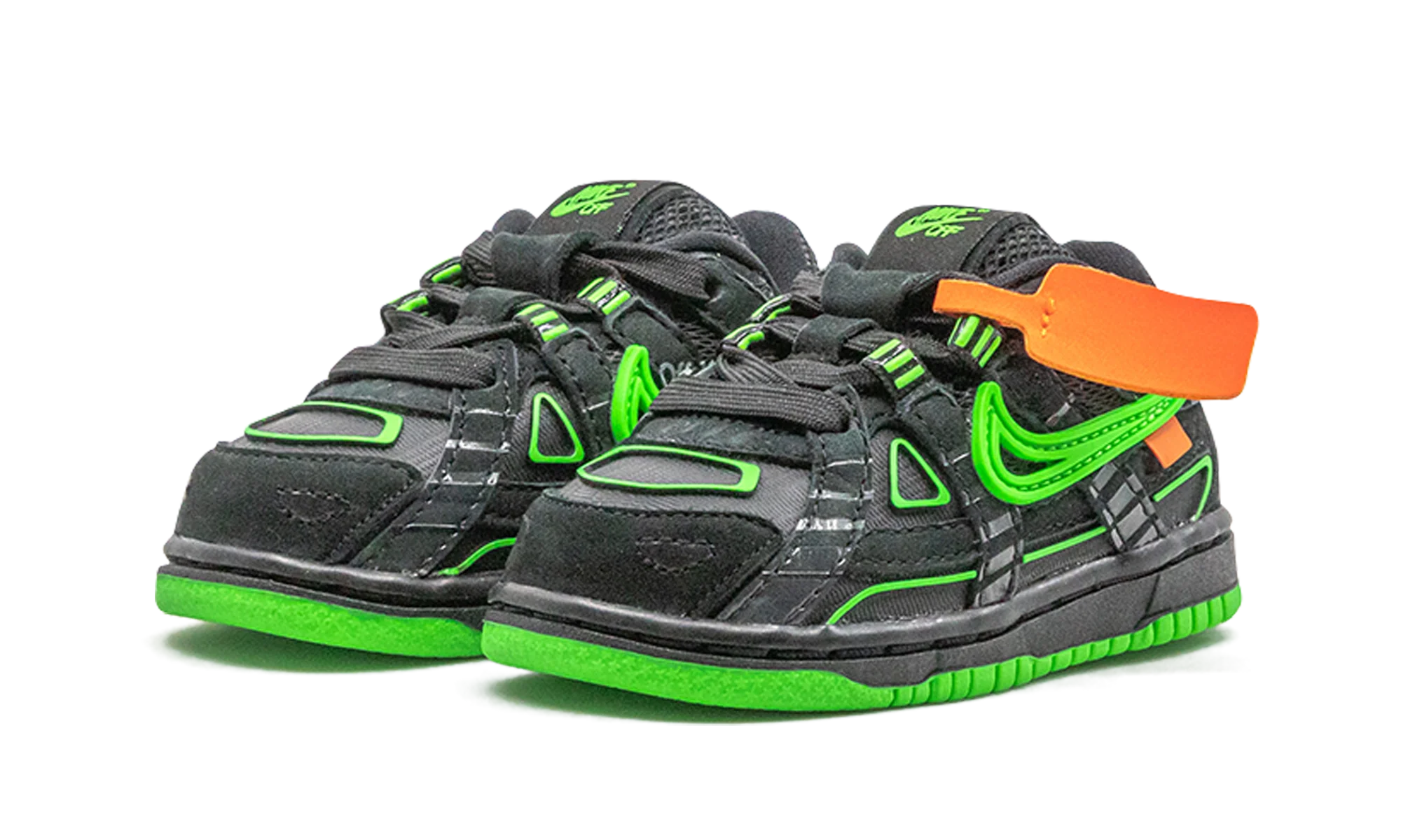 RUBBER DUNK TD Off-White - Green Strike - RUBBER DUNK TD Off-White - Green Strike - Jordan 1s - AIR Jordan 1