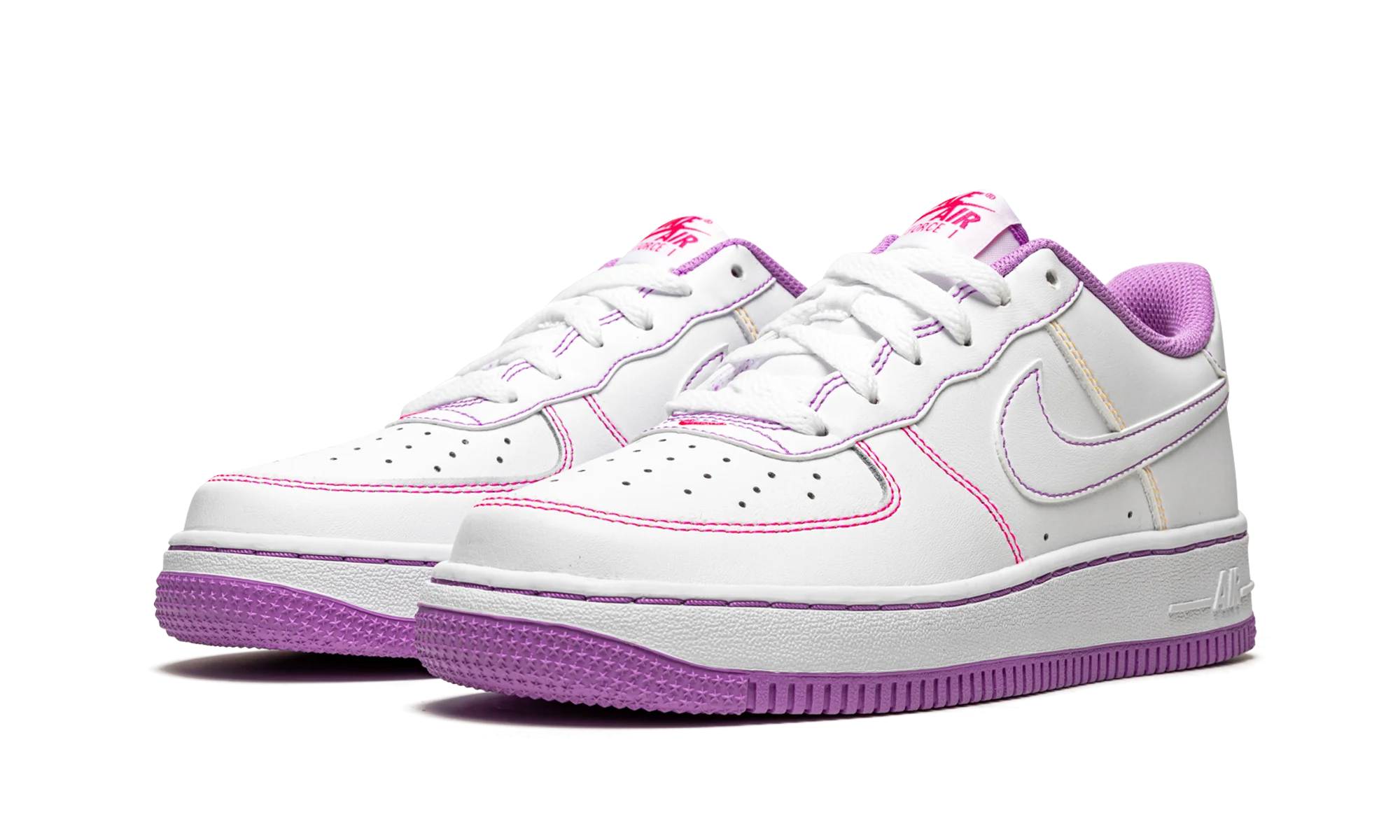 Air Force 1 Low GS Contrast Stitch - Fuchsia Glow - Air Force 1 Low GS Contrast Stitch - Fuchsia Glow - Jordan 1s - AIR Jordan 1