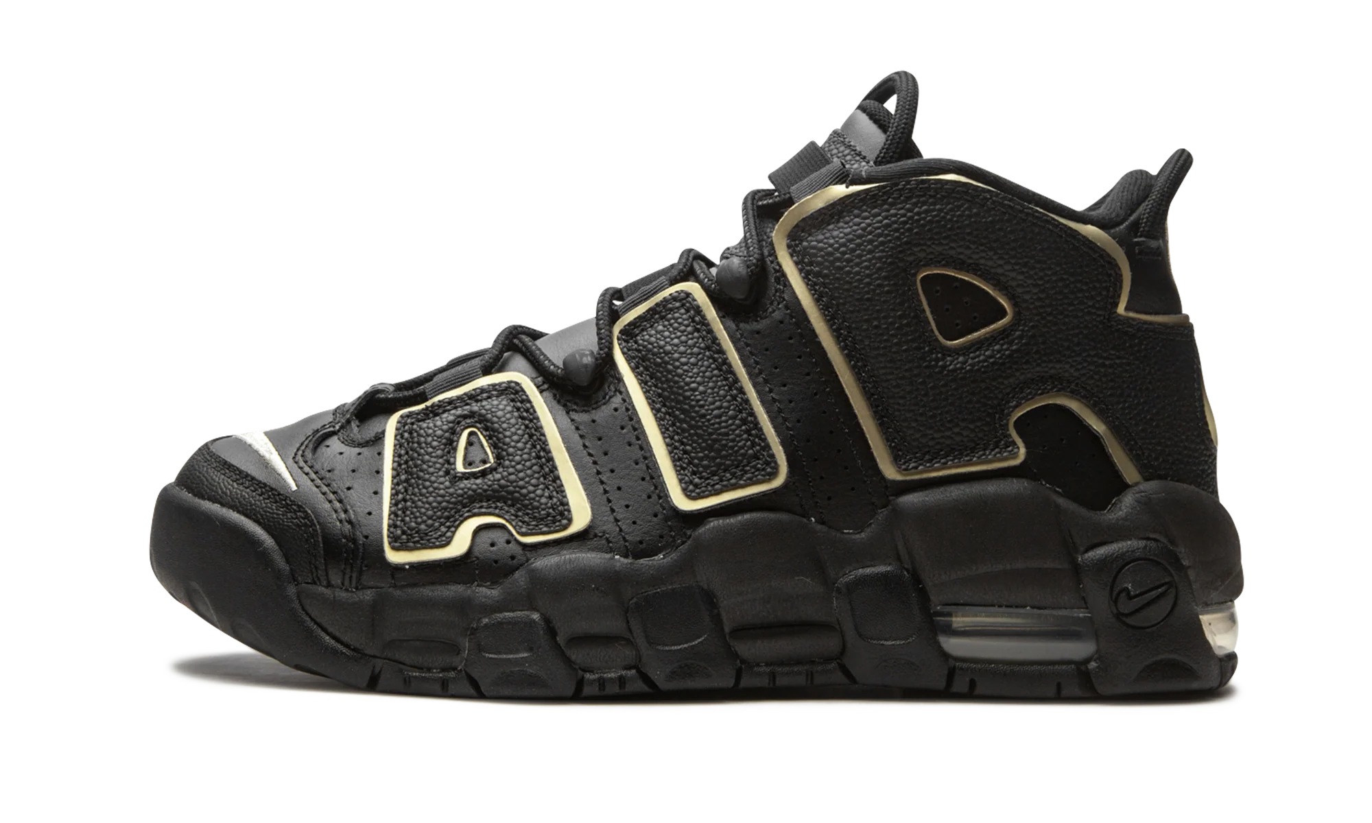 Air More Uptempo GS Black / Gold - Air More Uptempo GS Black / Gold - Jordan 1s - AIR Jordan 1