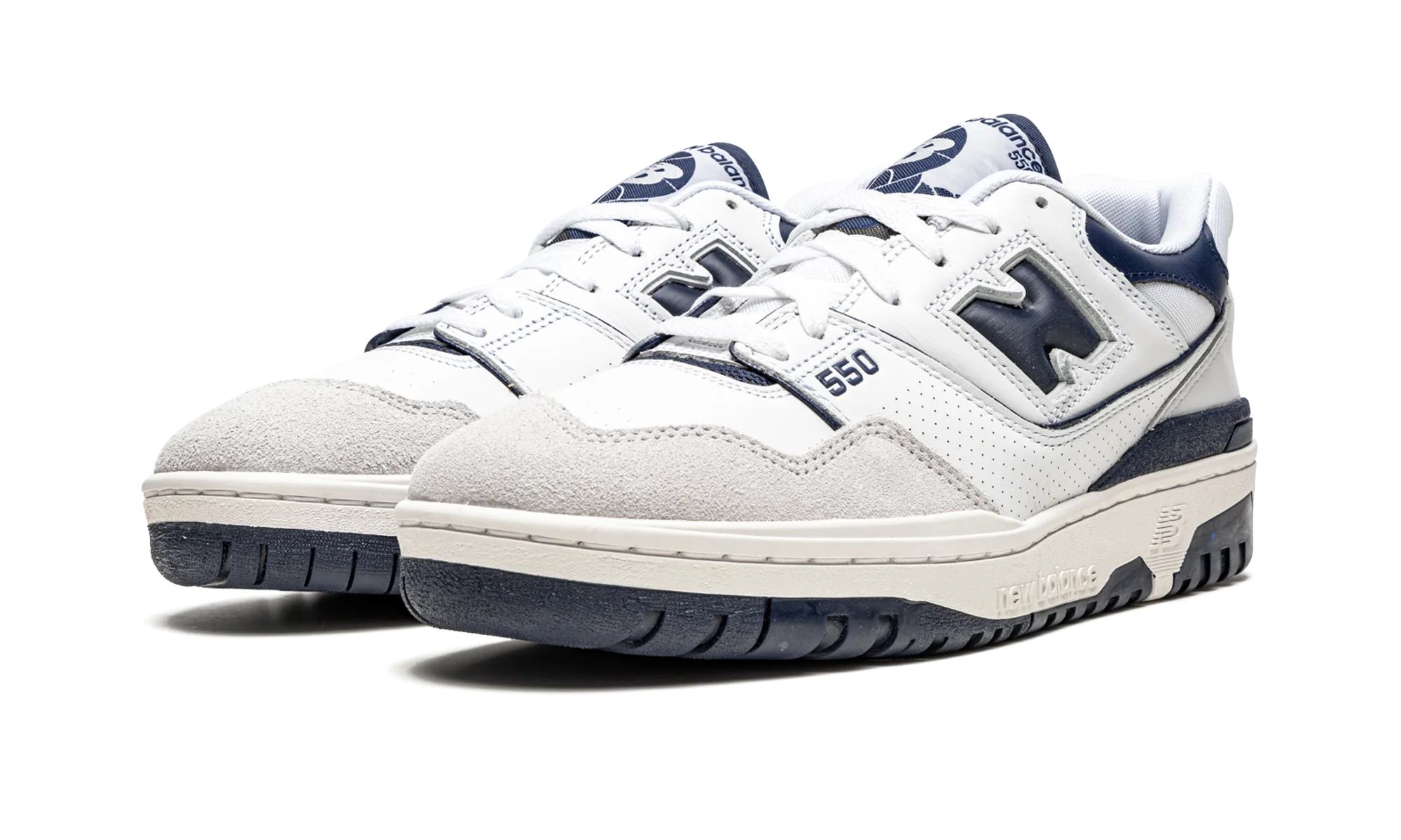 550 White / Navy Blue - 550 White / Navy Blue - Jordan 1s - AIR Jordan 1