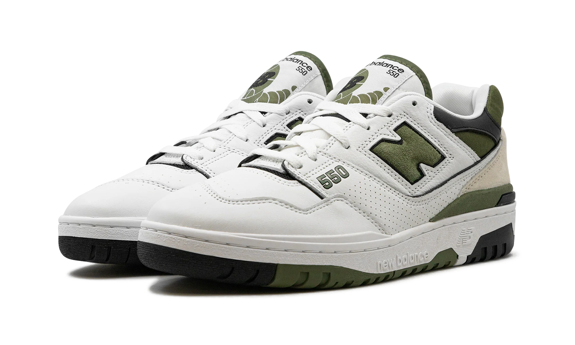 550 White / Dark Olivine - 550 White / Dark Olivine - Jordan 1s - AIR Jordan 1