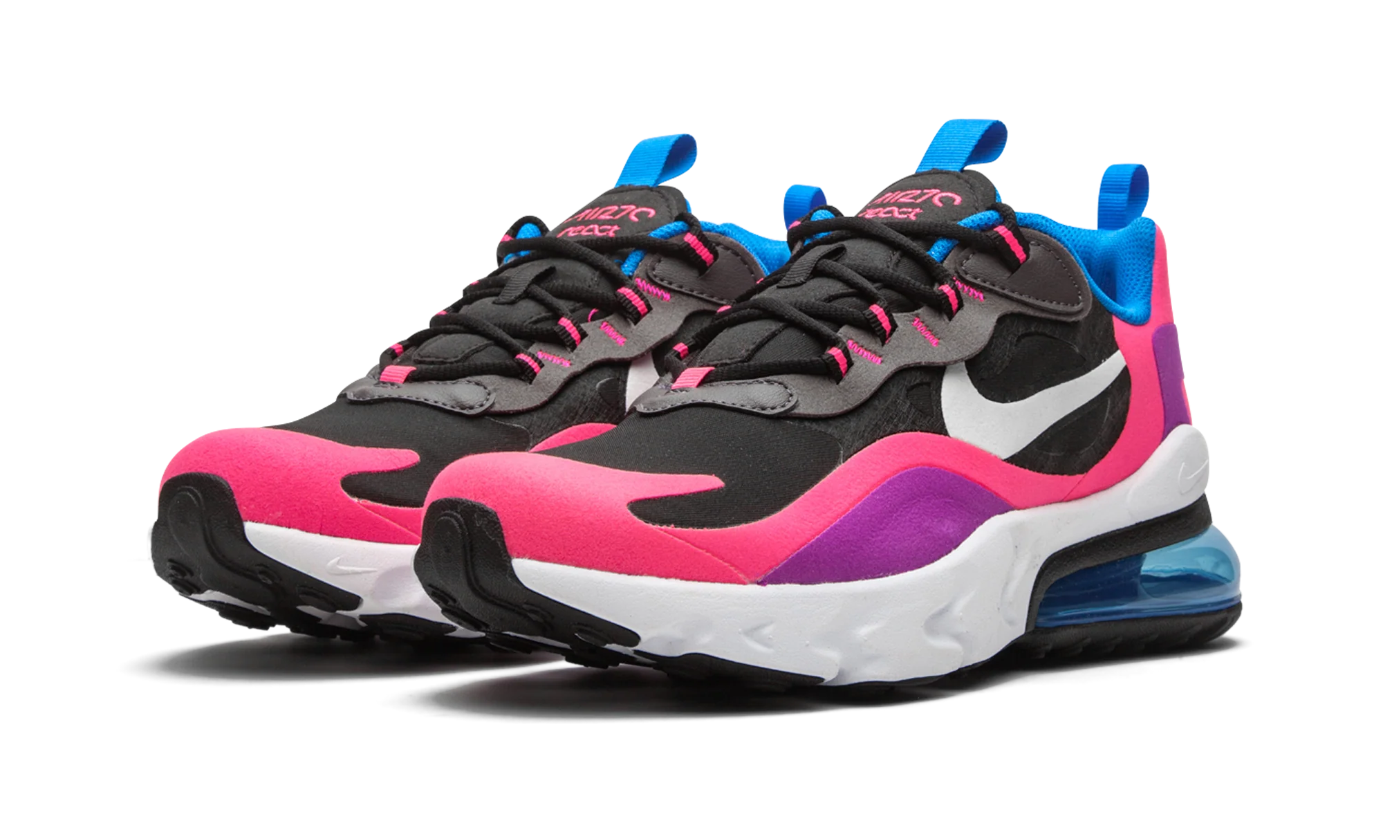 Air Max 270 React GS Hyper Pink / Vivid Purple - Air Max 270 React GS Hyper Pink / Vivid Purple - Jordan 1s - AIR Jordan 1