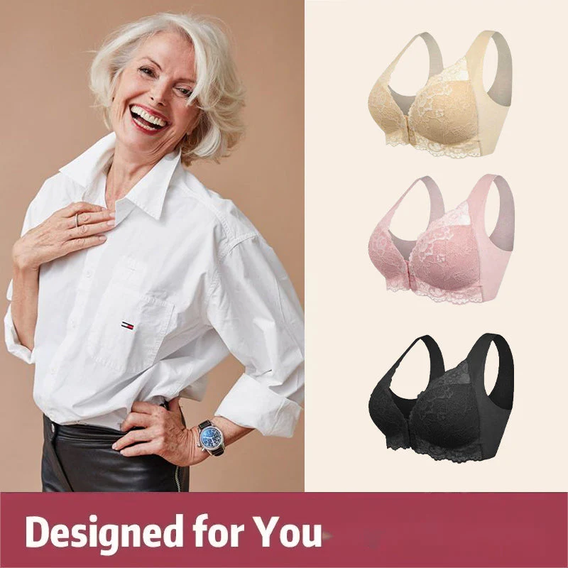 Buy 1 Get 1 Free Front Closure 5d Shaping Push Up Comfy Wireless Bra