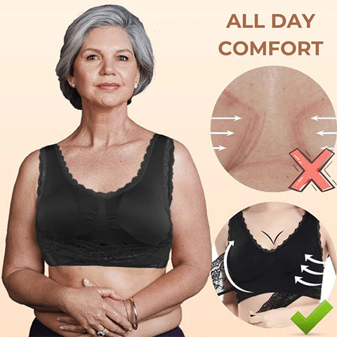 Buy 1 Get 2 FREE - Comfy Corset Bra Front Cross Side Buckle Lace Bras