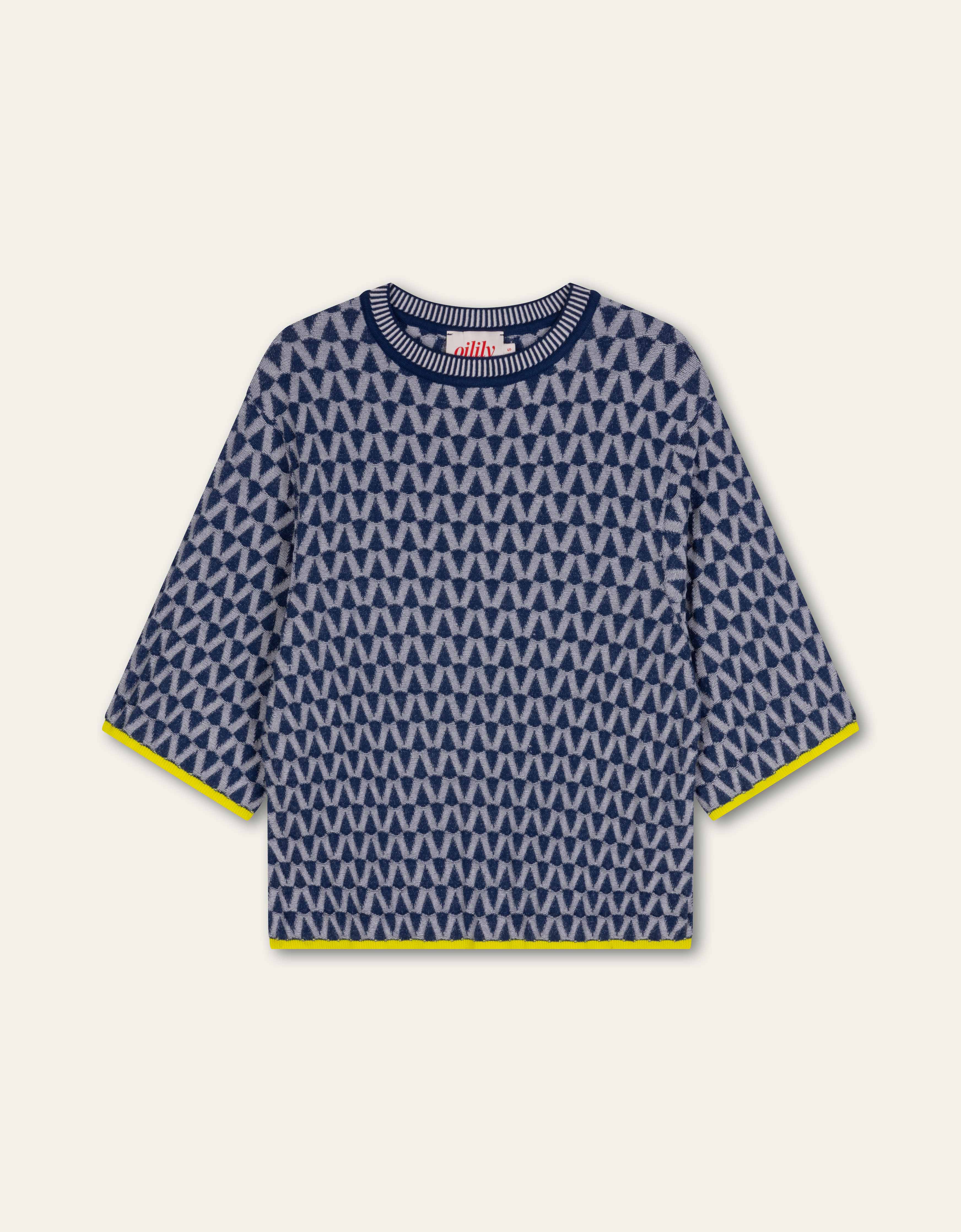 Kinergy short sleeves knitted top