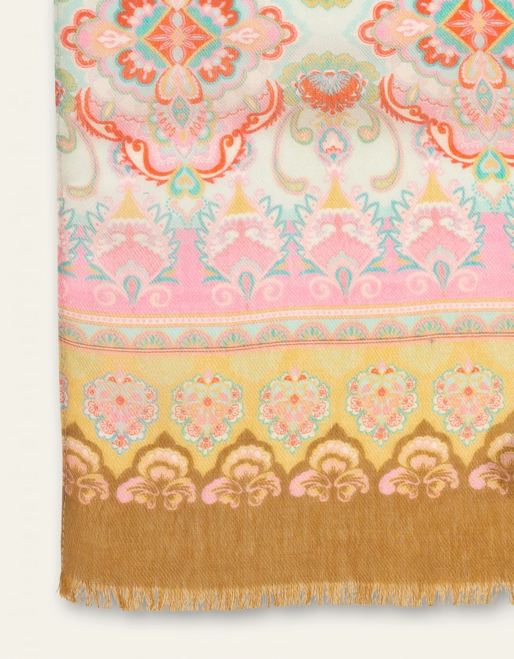 Aorient Paisley Scarf Sand