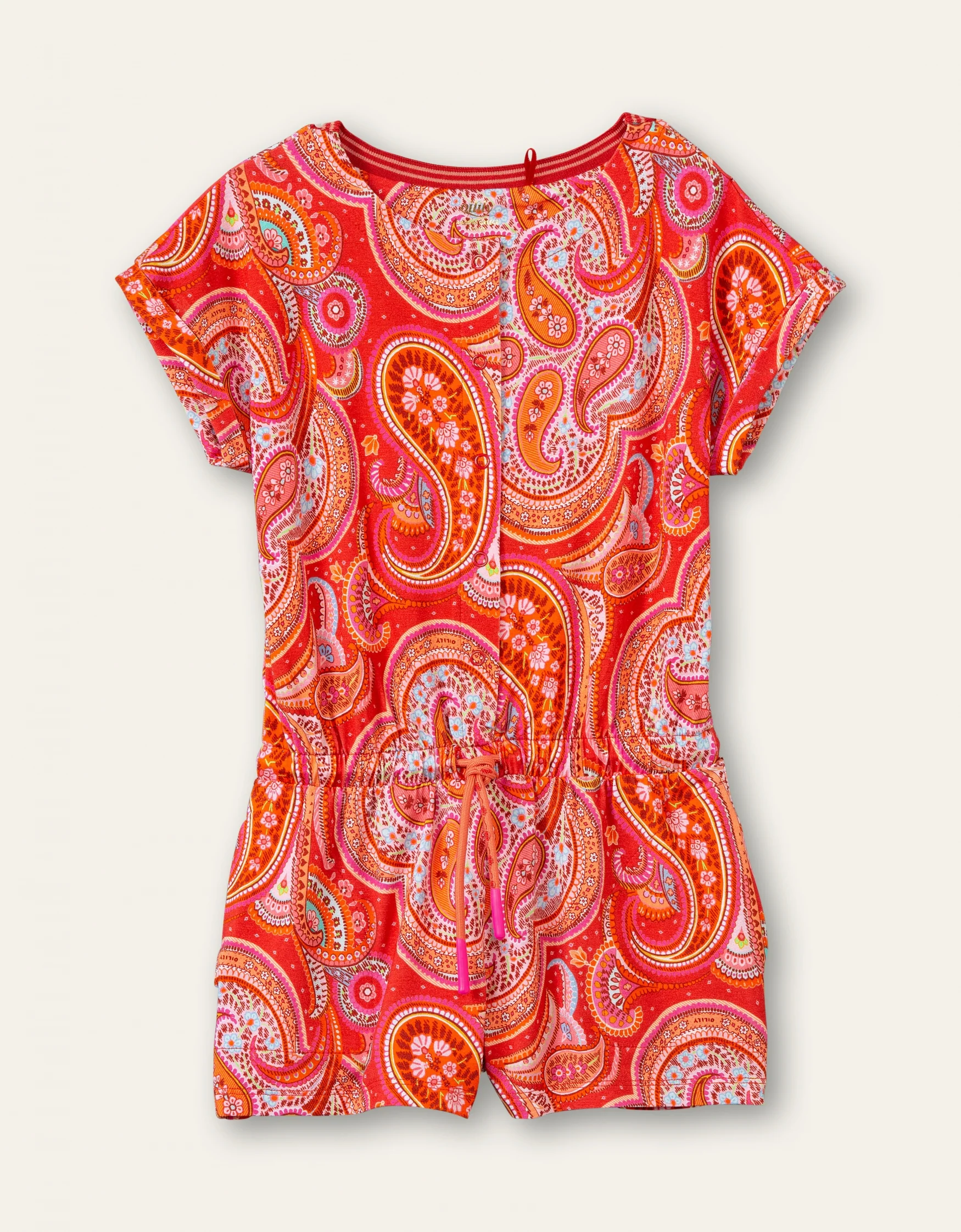 Paisley jersey onesie