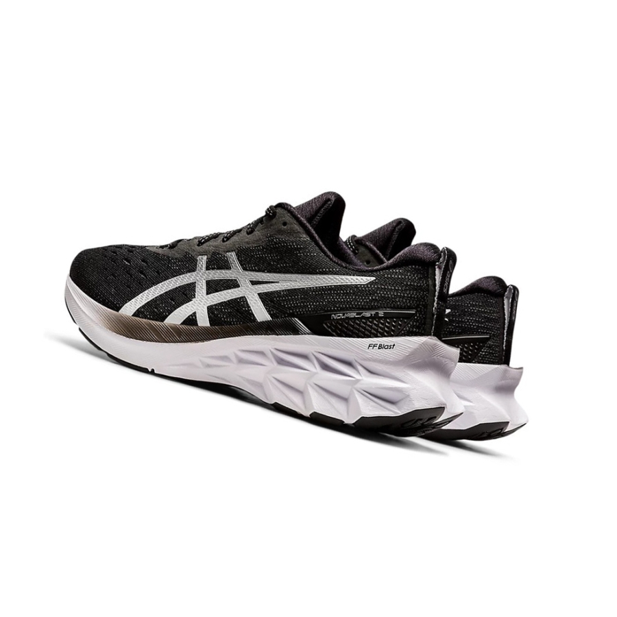 Black / Pure Silver Women's Asics NOVABLAST 2 Running Shoes | US53607WO - Asics Outlet Sale