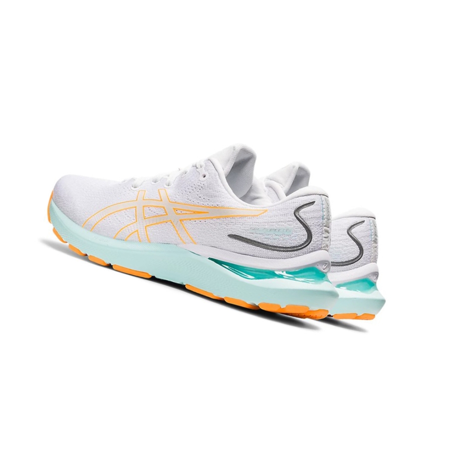 White / Orange Women's Asics GEL-CUMULUS 24 Running Shoes | US23948TF - Asics Outlet Sale