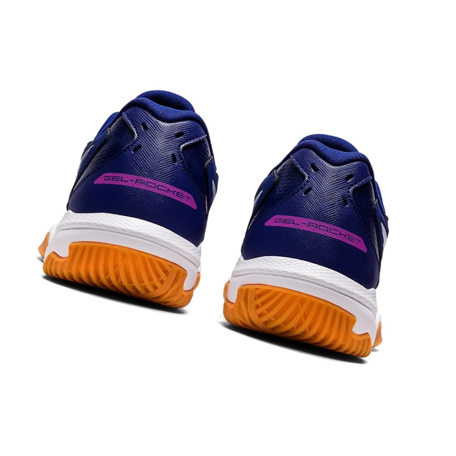 Dive Blue / Soft Sky Women's Asics GEL-ROCKET 10 Volleyball Shoes | US01957YC - Asics Outlet Sale