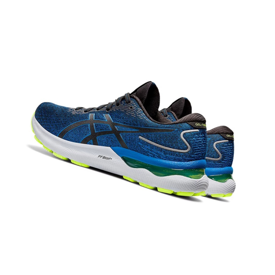 Black / Lake Drive Men's Asics GEL-NIMBUS 24 Running Shoes | US13685WM - Asics Outlet Sale