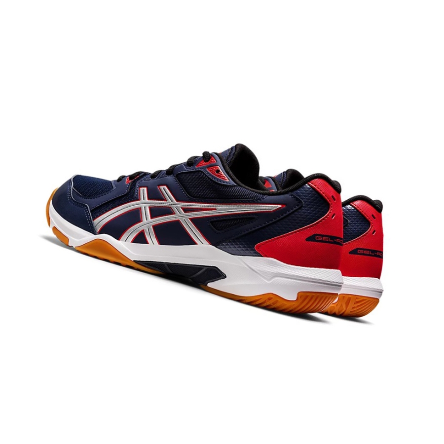 Peacoat / Pure Silver Men's Asics GEL-ROCKET 10 (2E) Volleyball Shoes | US87602UO - Asics Outlet Sale