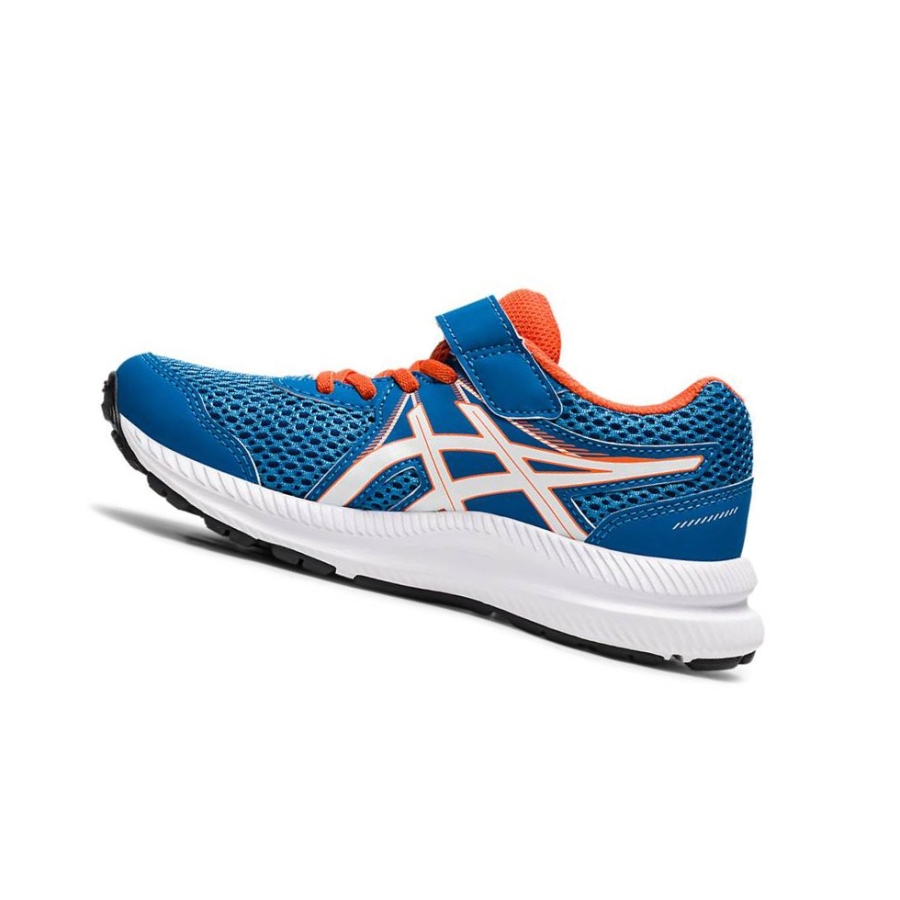 Blue Kids' Asics CONTEND 7 PS Running Shoes | US75923EK - Asics Outlet Sale