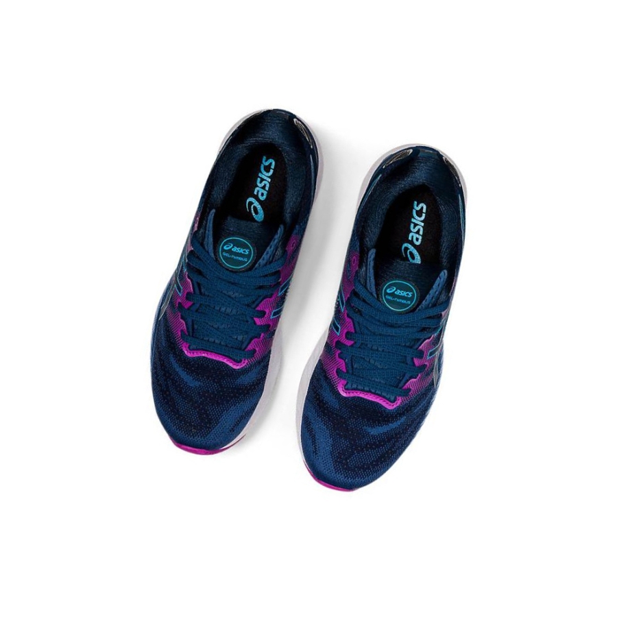 Dark Blue Women's Asics GEL-NIMBUS 23 Running Shoes | US21097ZL - Asics Outlet Sale
