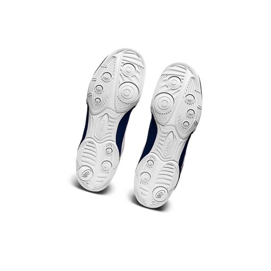 White / Deep Ocean Men's Asics MATFLEX 6 Wrestling Shoes | US30258RG - Asics Outlet Sale