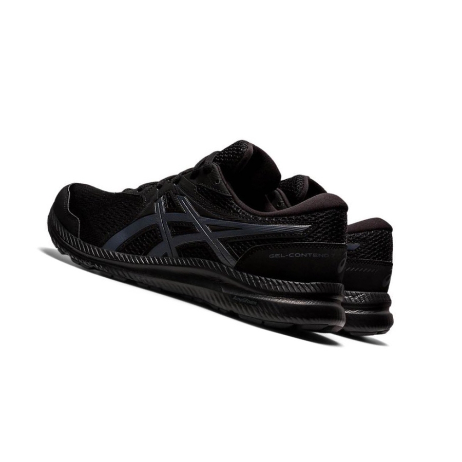 Black Men's Asics GEL-CONTEND 7 Running Shoes | US31980AO - Asics Outlet Sale