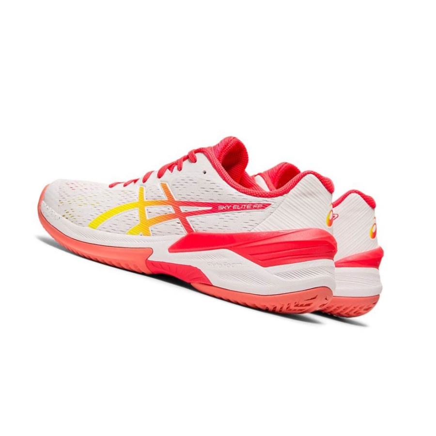 White Women's Asics SKY ELITE FF Volleyball Shoes | US74629QB - Asics Outlet Sale