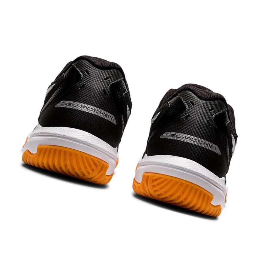Black Men's Asics GEL-ROCKET 10 Volleyball Shoes | US92718XV - Asics Outlet Sale
