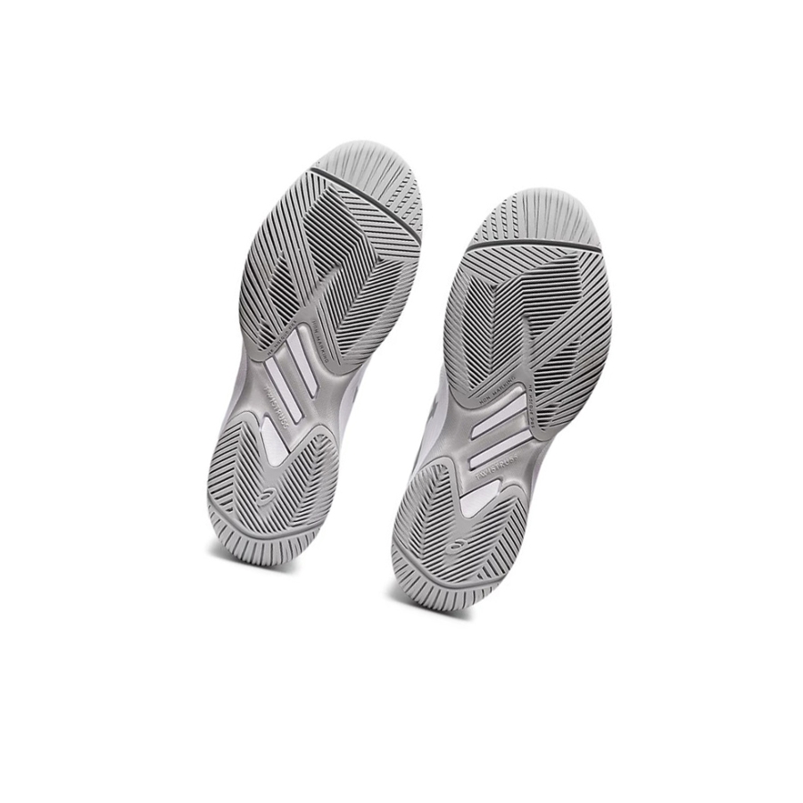 White / Pure Silver Women's Asics SOLUTION SWIFT FF Tennis Shoes | US94576EY - Asics Outlet Sale