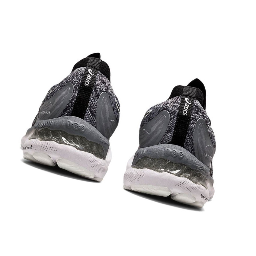 Grey Women's Asics GEL-NIMBUS 23 Knit Running Shoes | US41865HM - Asics Outlet Sale