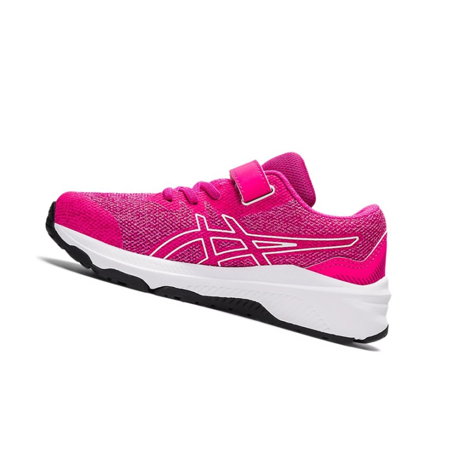 Pink Glo / White Kids' Asics GT-1000 11 PS Running Shoes | US57341HS - Asics Outlet Sale