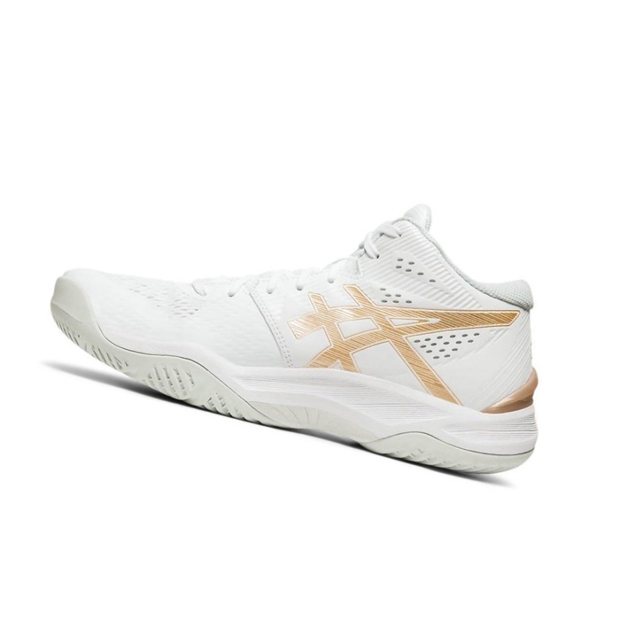 White Women's Asics SKY ELITE FF MT Volleyball Shoes | US28095BN - Asics Outlet Sale