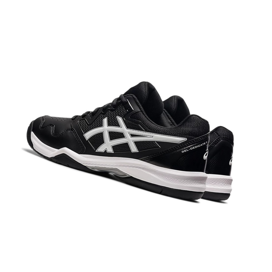 Black / White Men's Asics GEL-DEDICATE 7 Tennis Shoes | US30745NS - Asics Outlet Sale