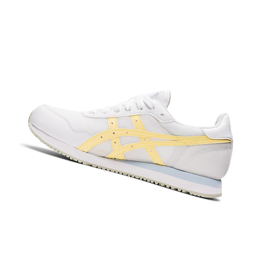 White / Butter Women's Asics TIGER RUNNER Sneakers | US21973DC - Asics Outlet Sale