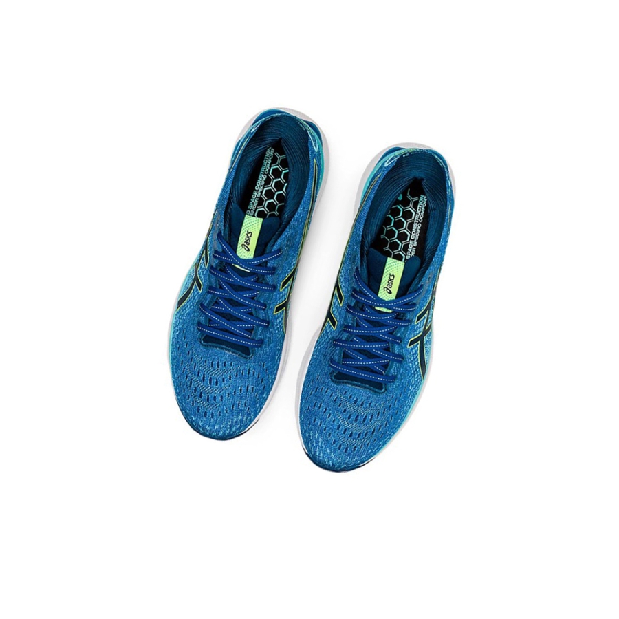 Lake Drive / Hazard Green Men's Asics GEL-NIMBUS 24 Running Shoes | US92513JO - Asics Outlet Sale