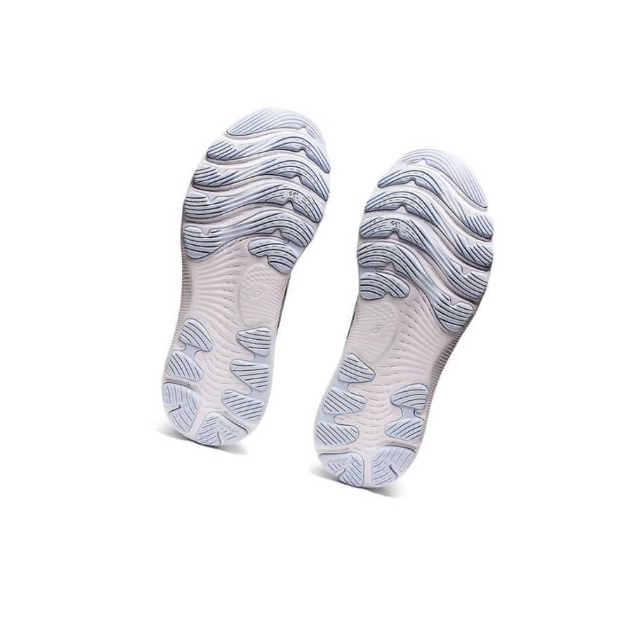 Grey / White Women's Asics GEL-NIMBUS 24 (D) Running Shoes | US06351JB - Asics Outlet Sale