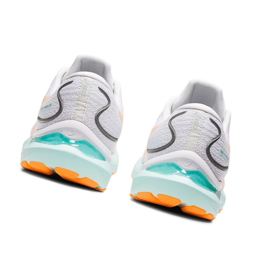 White / Orange Women's Asics GEL-CUMULUS 24 Running Shoes | US23948TF - Asics Outlet Sale