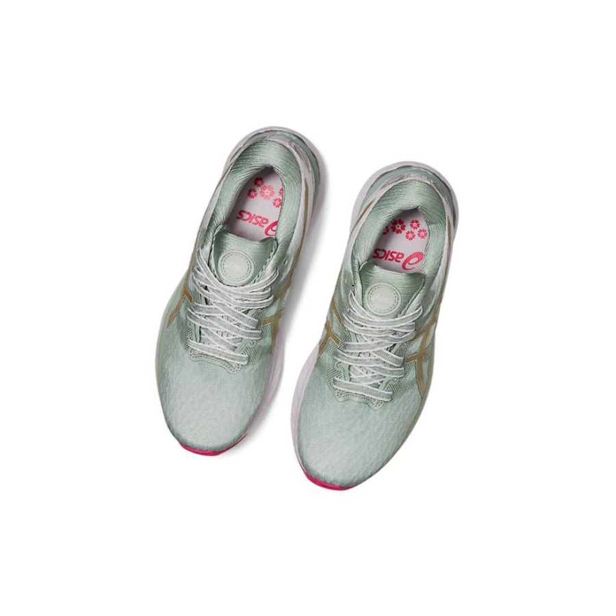 Green Women's Asics GEL-NIMBUS 23 NEW STRONG Running Shoes | US01476QX - Asics Outlet Sale