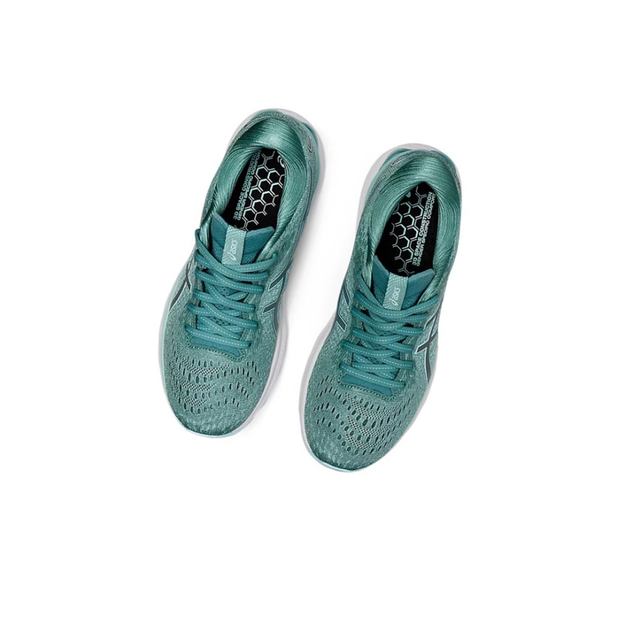 Sage / Clear Blue Women's Asics GEL-NIMBUS 24 (D) Running Shoes | US93780VQ - Asics Outlet Sale