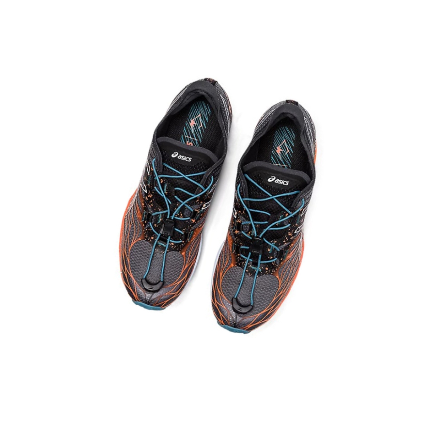 Black / Nova Orange Women's Asics Fuji Speed Trail Running Shoes | US34187CO - Asics Outlet Sale