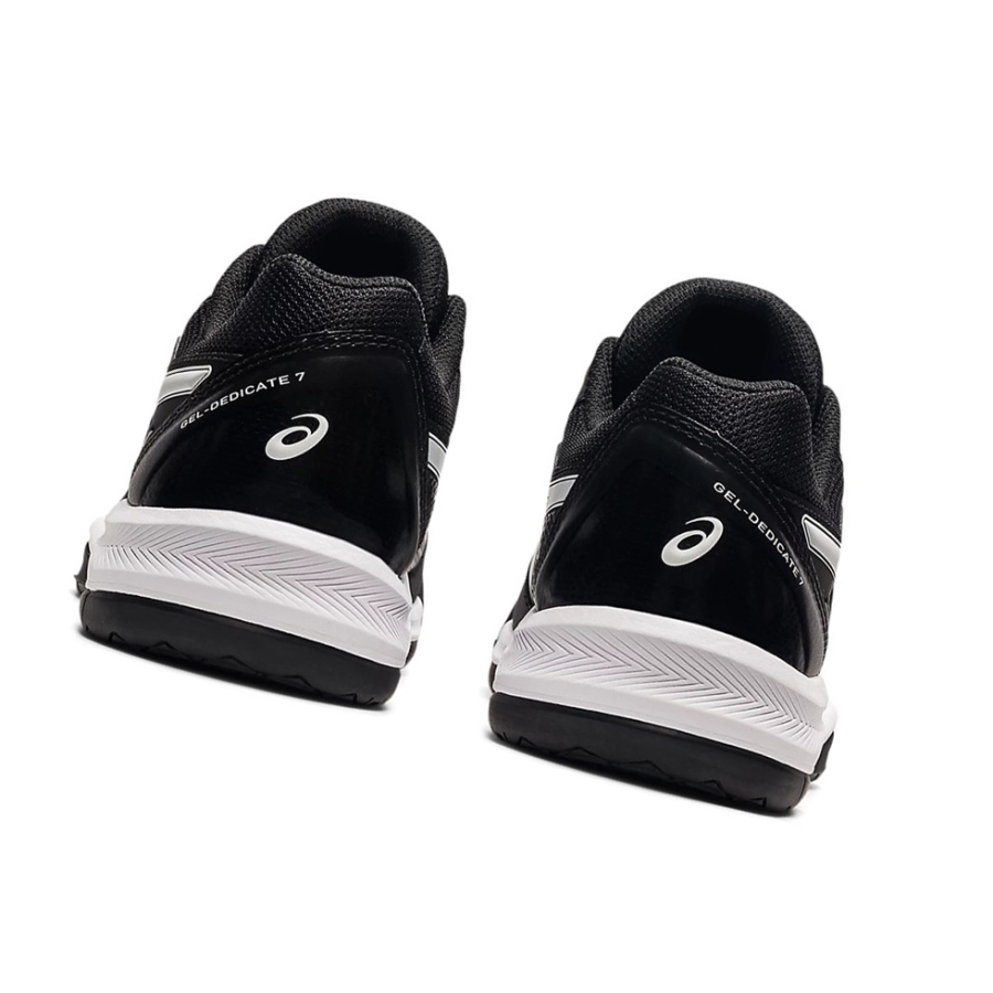 Black / White Women's Asics GEL-DEDICATE 7 Tennis Shoes | US12489VT - Asics Outlet Sale